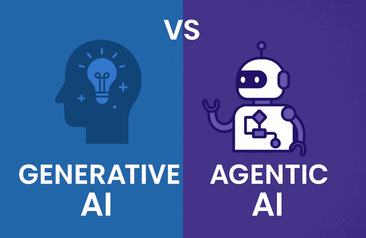 Generative AI vs. Agentic AI: Picking the Right Smart Tech for Your 2025–2026 Roadmap